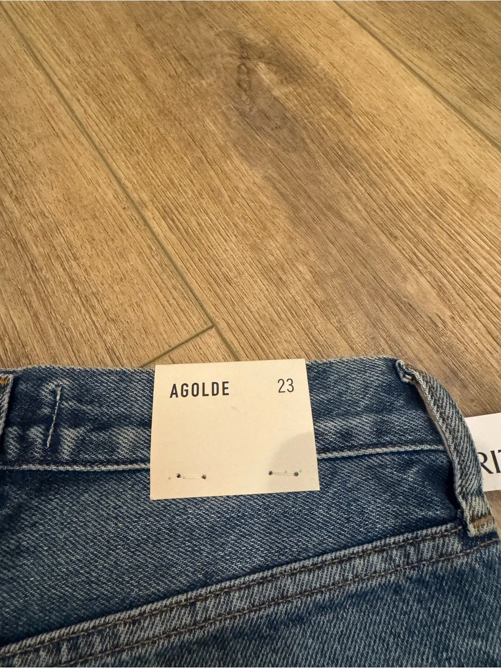 New AGOLDE Parker Long Denim short size 23